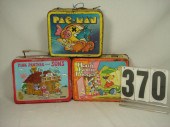 Three vintage lunch boxes Pink 3cca3