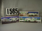 Lot of 3 1991 Hess Toy Truck and Racer