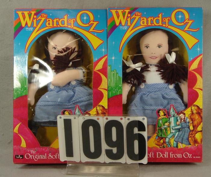 Lot of 2 cloth Wizard of Oz Dorothy 3d140