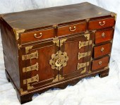 Oriental camphor wood chest with 6 drawers