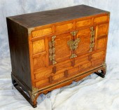 Oriental camphor wood chest with 2 doors