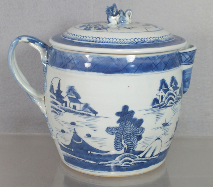 Chinese Export porcelain Canton covered cider