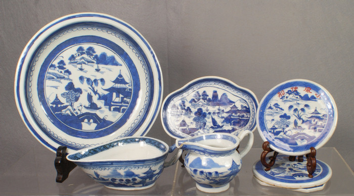 Chinese export porcelain Canton lot of 7