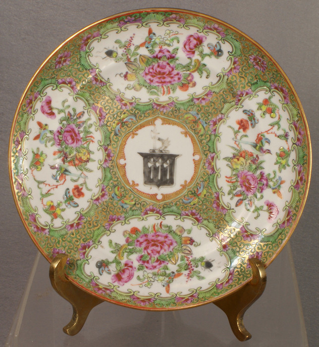 Chinese export porcelain Famille Rose Armorial