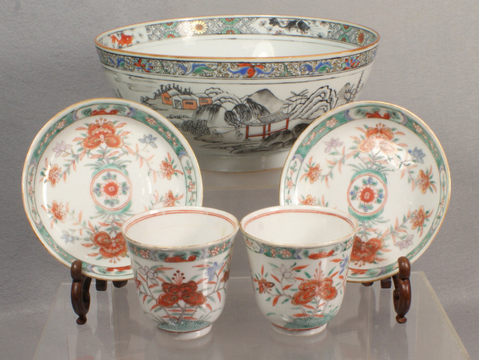 Chinese export porcelain lot of 3 pieces