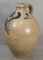 2 gal blue decorated stoneware 3d9ee