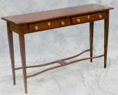 Mahogany Hepplewhite console table with
