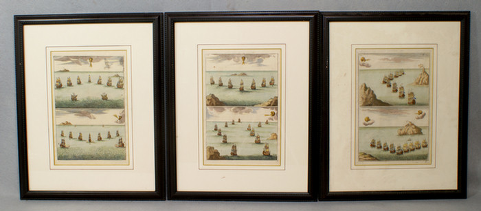 Lot of 3 17th century French prints, from