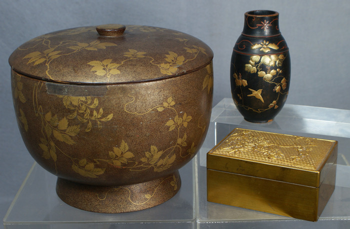Japanese gold Lacquer box late 3dcfc