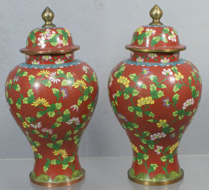 Large pair of Chinese Cloisonne 3dda2