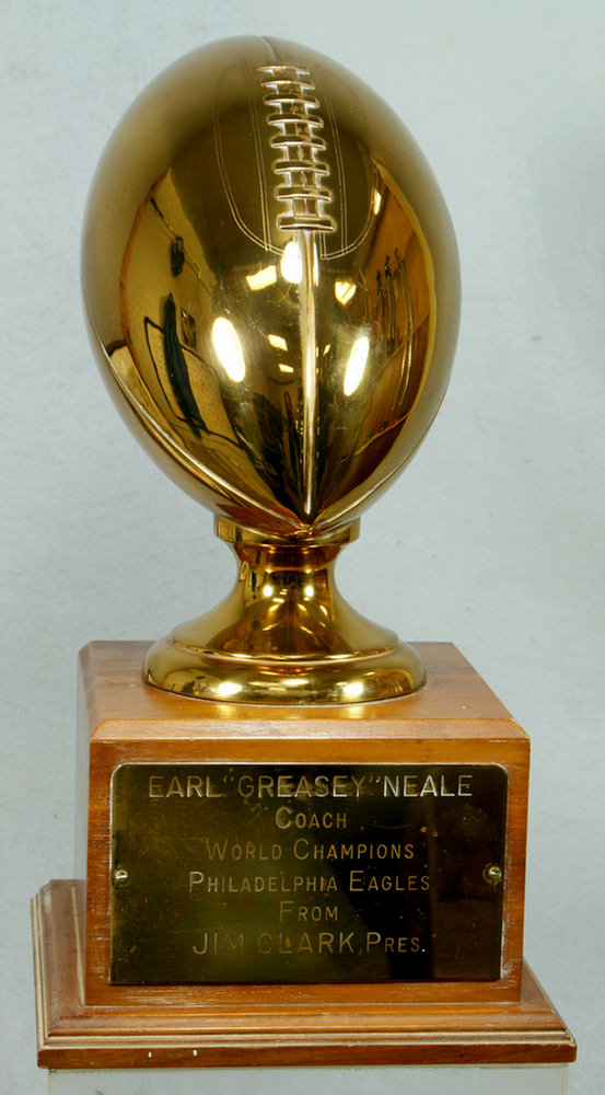 1949 NFL brass trophy football  3e432