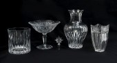 5 DECORATIVE WATERFORD CRYSTAL PIECES: