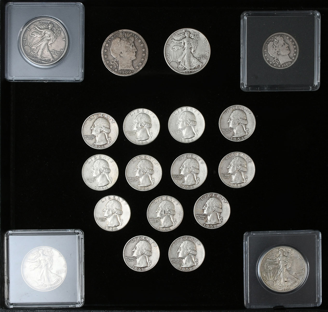 19 PC UNITED STATES SILVER COIN 275875
