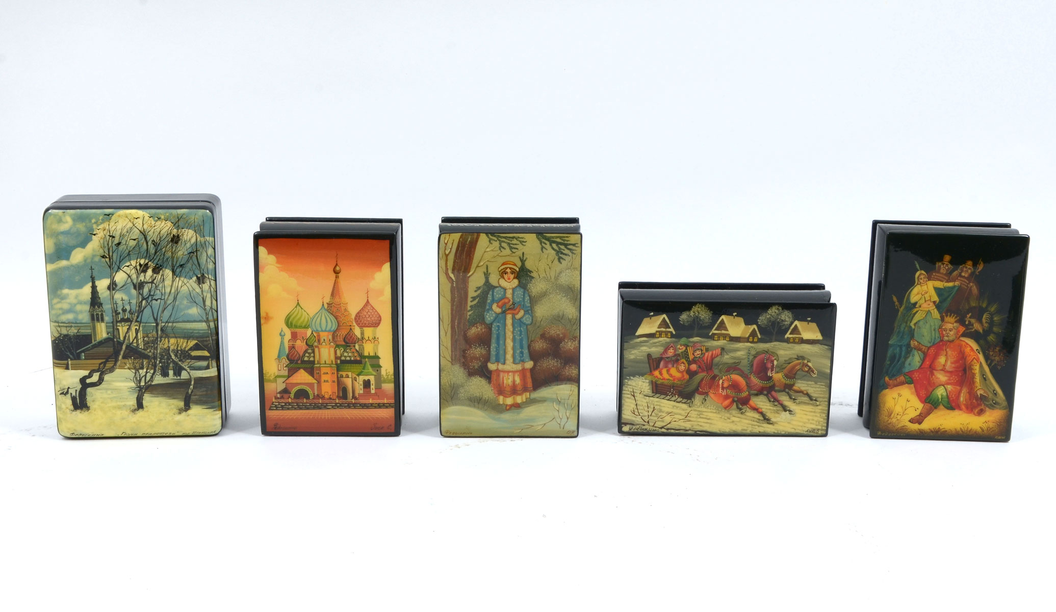 12 FINELY PAINTED RUSSIAN PAPER 2771d4