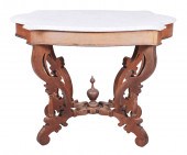 Victorian carved walnut marbletop 27a50e