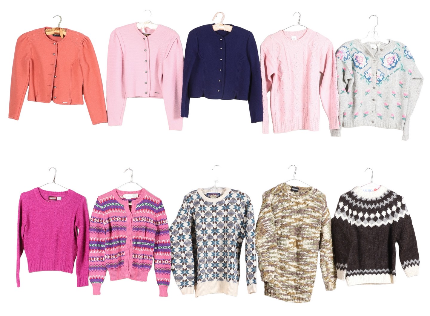  10 Vintage sweaters to include 27a749