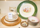 (23) Pcs porcelain with courting scenes,