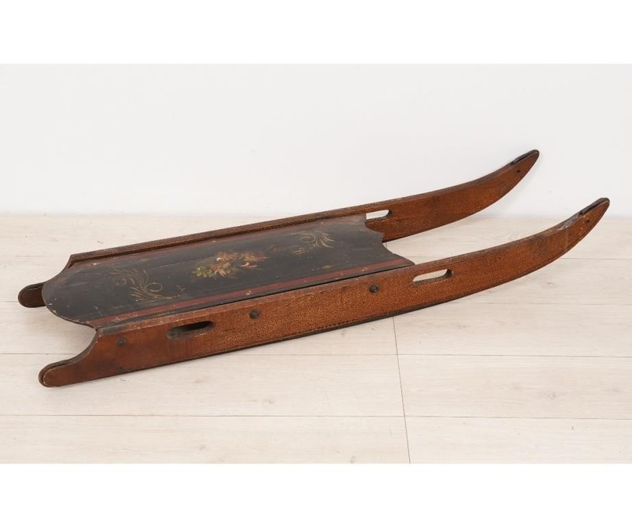 Vintage child s sled wood with 278fea