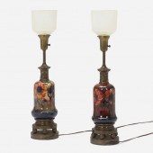 Moorcroft Pottery Anemone lamps  279083