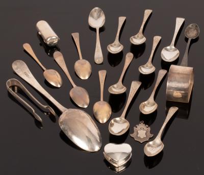 Six Edwardian silver coffee spoons  279479
