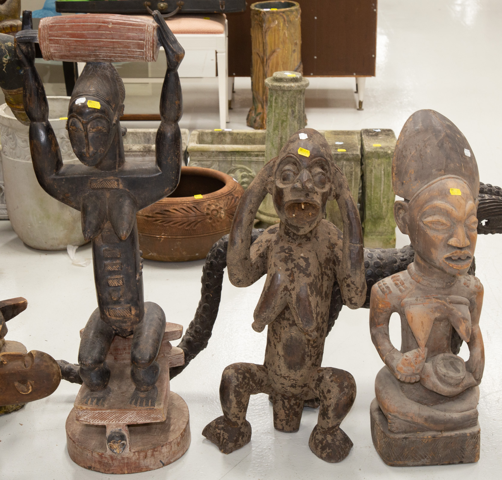 THREE PIECES OF AFRICAN SCULPTURE 288251