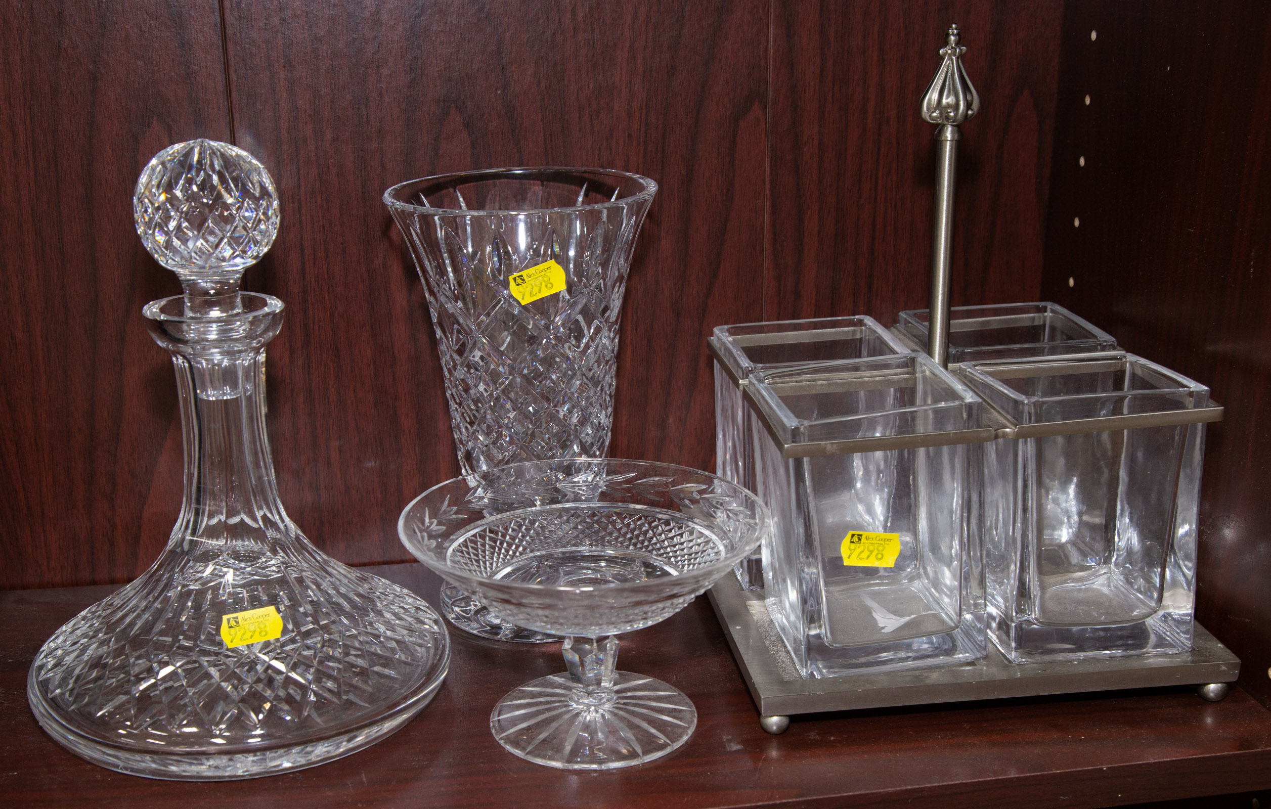 SELECTION OF GLASS TABLEWARE Including 28828a