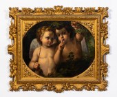 AFTER ANNIBALE CARRACCI TWO PUTTI, FRAMED