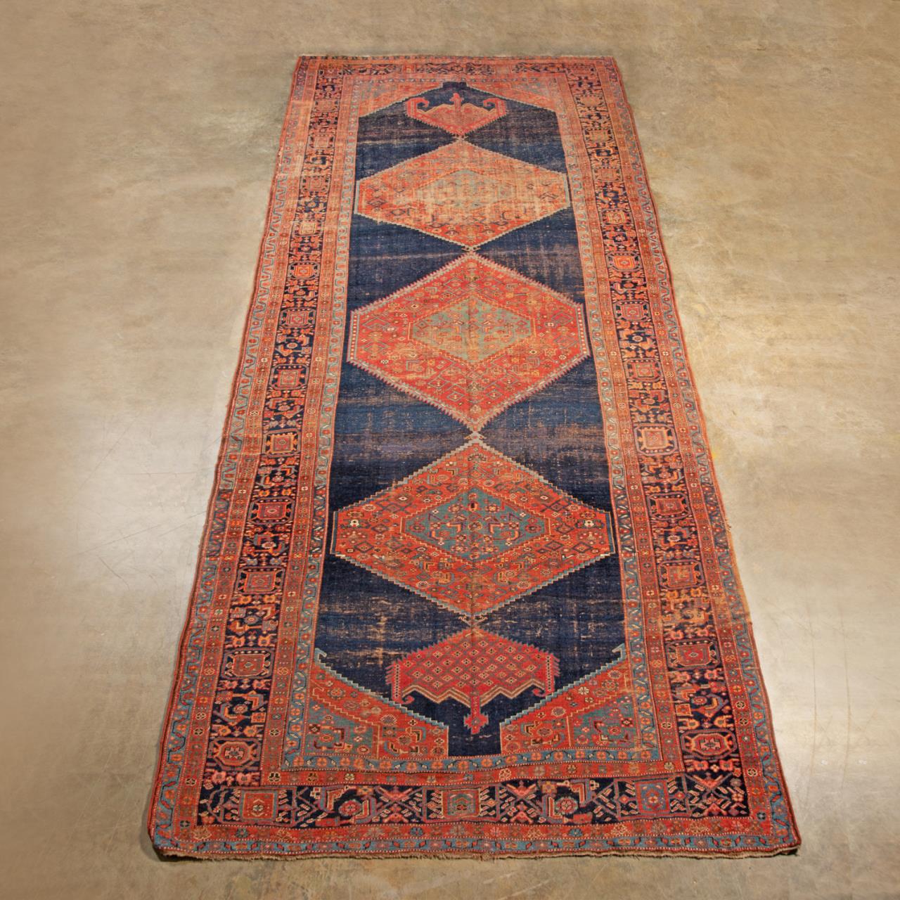 HAND KNOTTED WOOL SOUTHWEST PERSIAN 288a38