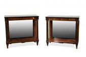 PAIR REGENCY BRASS INLAID ROSEWOOD 288a5a