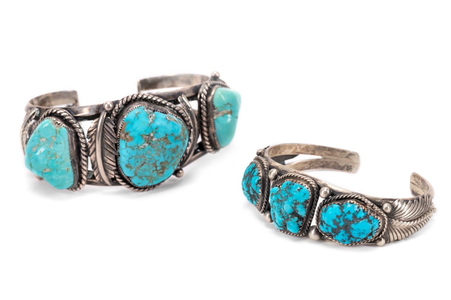 2 NAT AMER STYLE STERLING TURQUOISE 288a81