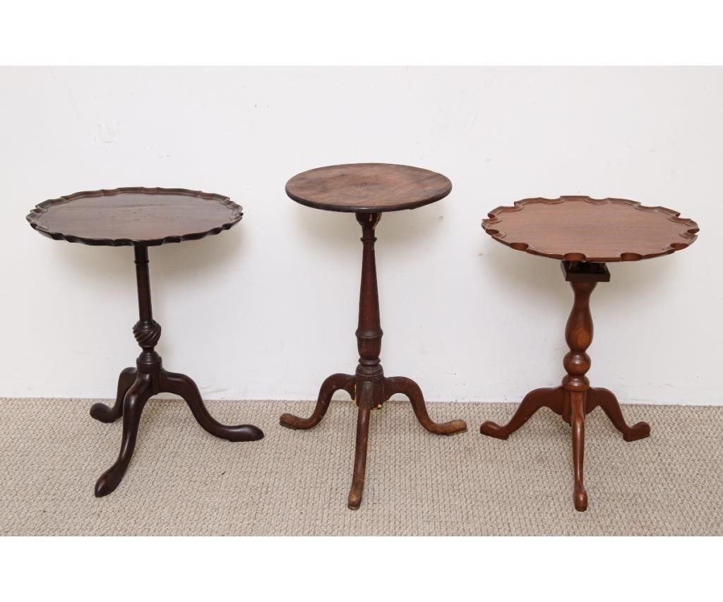Early American walnut candlestand,