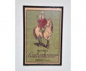 Colorful poster titled Bieres Laubenheimer