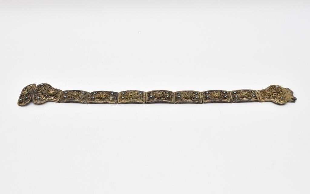Turkish Ottoman gilted metal belt  28b144