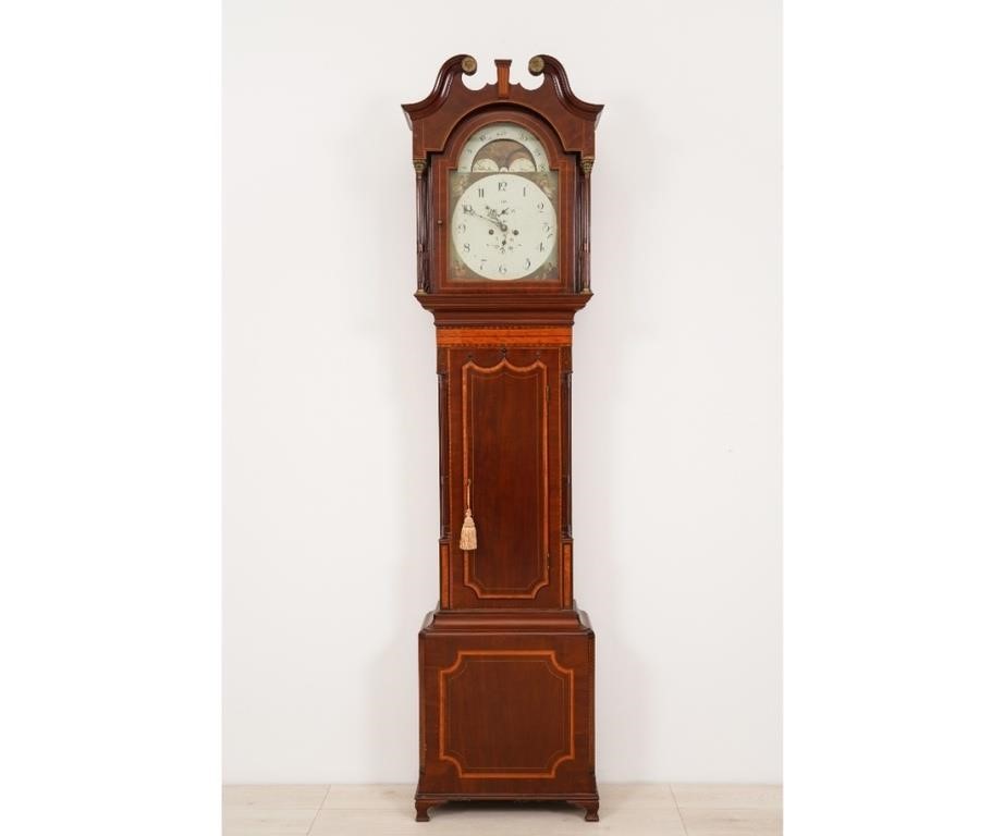 Georgian mahogany tall case clock  289f96