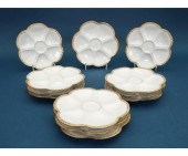 Set of twelve Limoges oyster plates 28a164