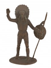 BRONZE INDIAN CHIEF Indian chief with