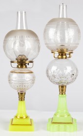 (2) 19TH CENTURY OIL LAMPS Atterbury