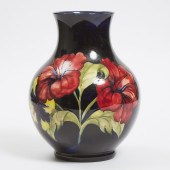 Moorcroft Hibiscus Vase, c.1960   height