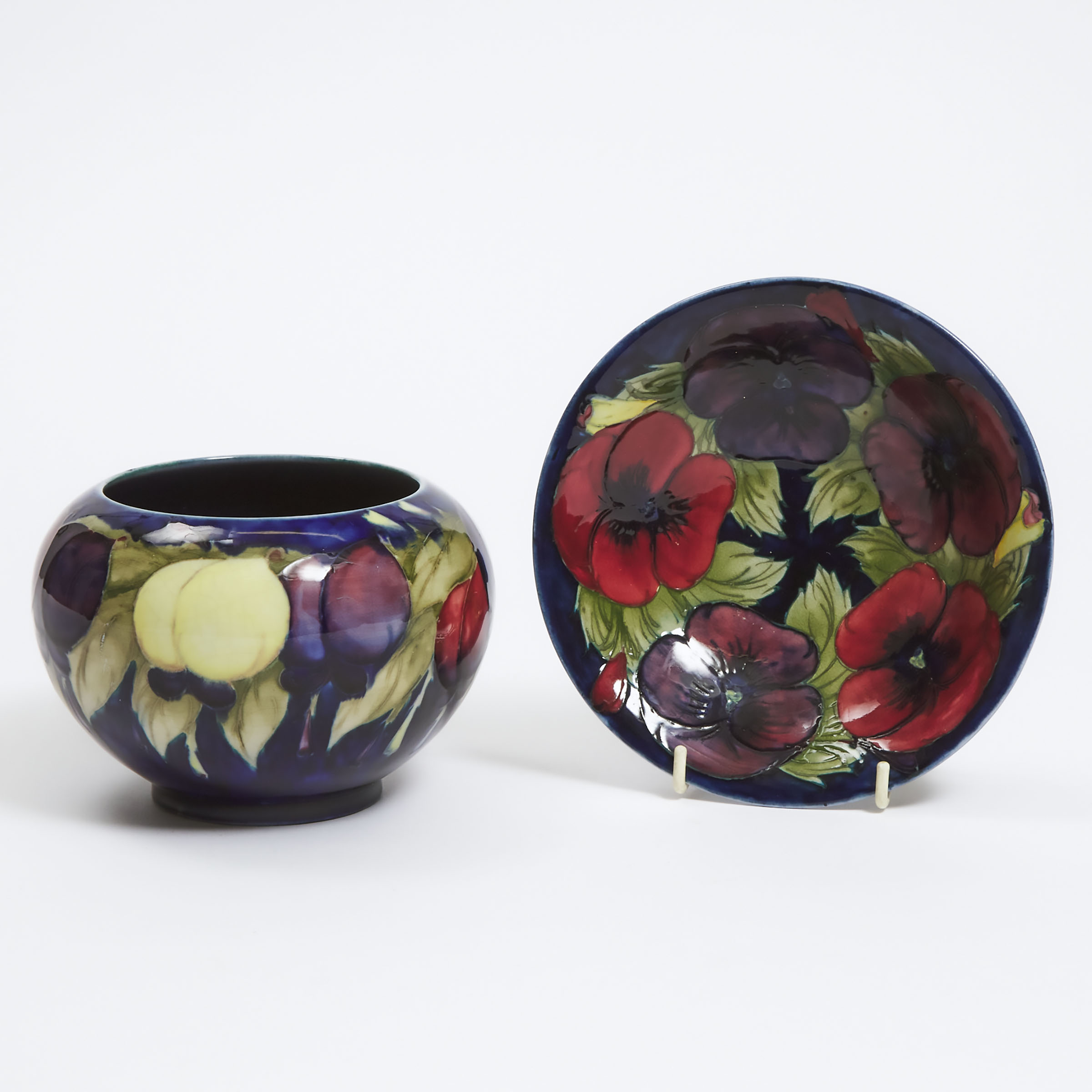 Moorcroft Wisteria Vase and Small 28c072