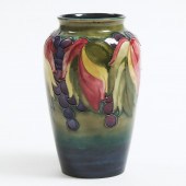 Moorcroft Grape and Leaf Vase, c.1945-49