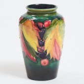 Moorcroft Grape and Leaf Vase, 1930s