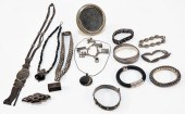 15PC LADYS ESTATE ASSORTED SILVER JEWELRY