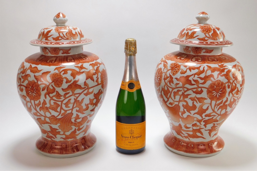 PR CHINESE GINGER JARS China 20th 29a013