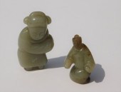 2PC CHINESE QING DYNASTY CARVED JADE