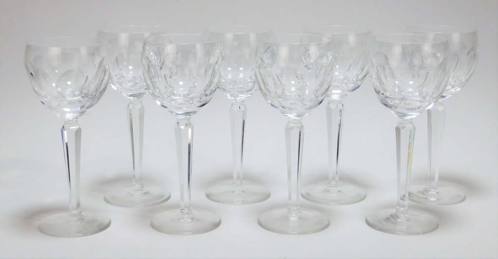 8PC WATERFORD CUT CRYSTAL WINE 29a13f