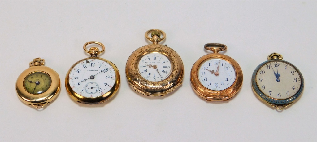 5PC TIFFANY ASSORTED LADY S GOLD 29a179