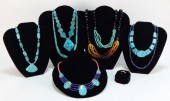 9PC NATIVE AMERICAN STYLE TURQUOISE 29a6eb