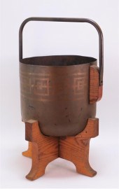 ANTIQUE ASIAN BELL GONG MOUNTED AS PLANTER
