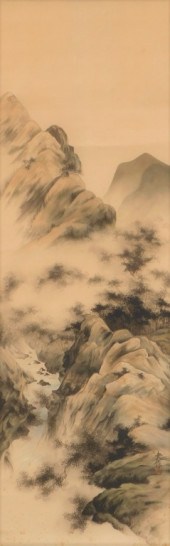 JAPANESE MOUNTAIN LANDSCAPE HANGING 29b8a0