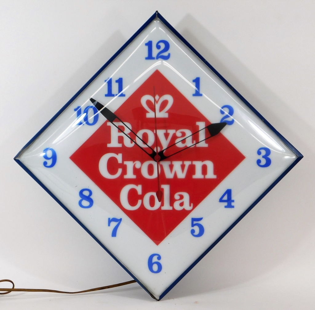 ROYAL CROWN COLA ADVERTISING CLOCK United